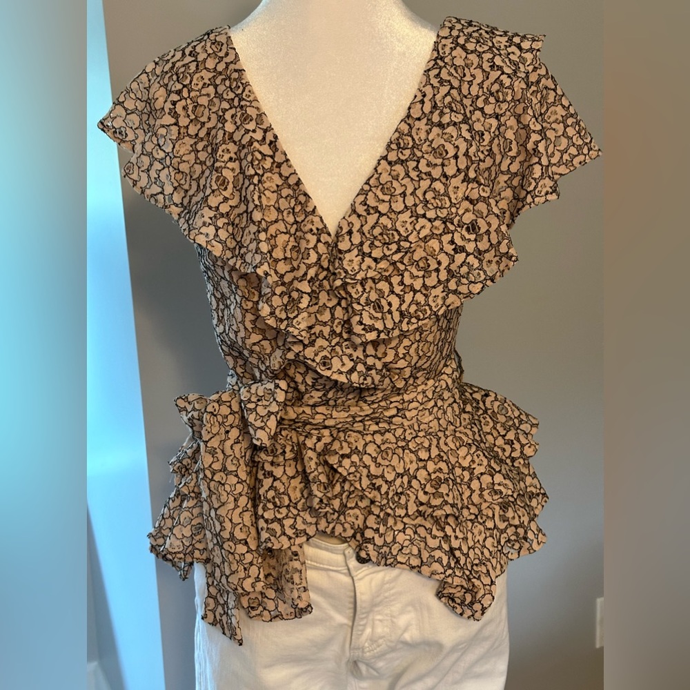 Marissa Webb peplum lace top